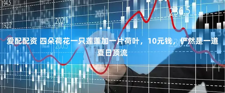 爱配配资 四朵荷花一只莲蓬加一片荷叶，10元钱，俨然是一道夏日顶流