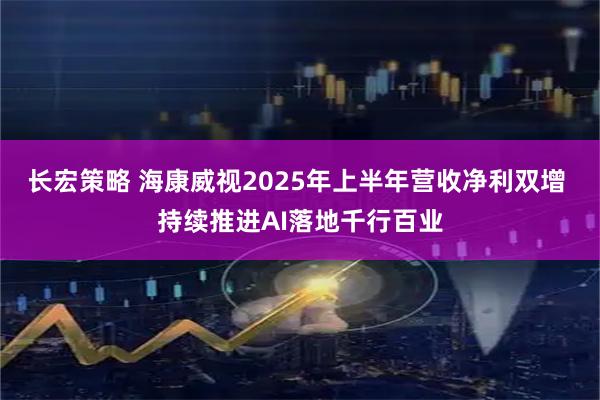长宏策略 海康威视2025年上半年营收净利双增 持续推进AI落地千行百业